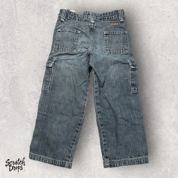 Vintage Y2K WRG Jeans Youth Cargo Pants Size 24 x 17 Distressed Multiple Pockets - Picture 4 of 4